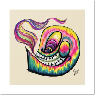 Rainbow Skull Posters and Art